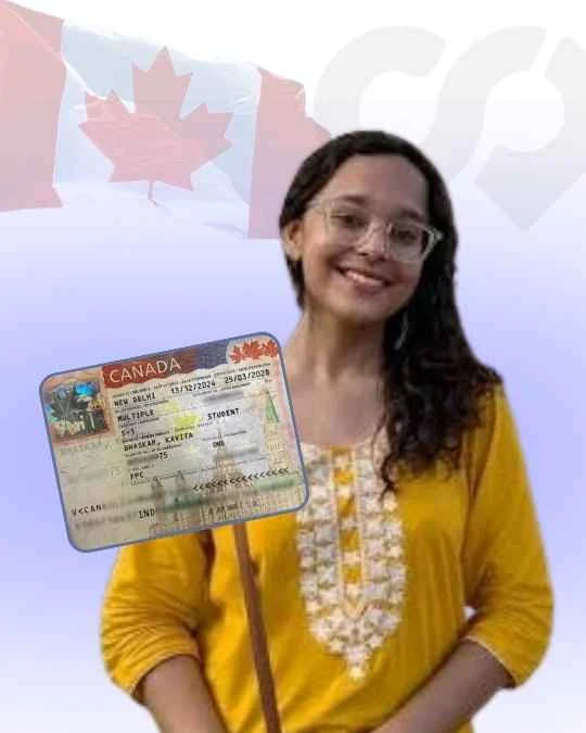 Kavita Bhaskar, Study permit approved