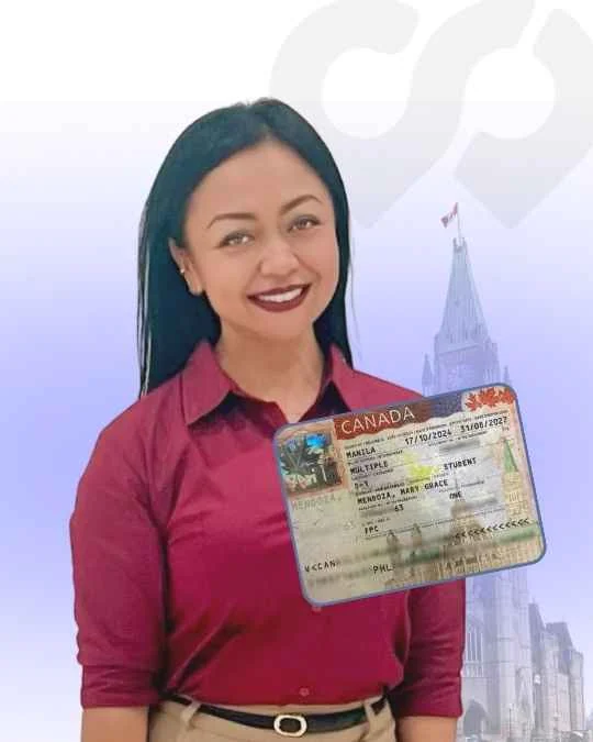 Mary Grace Mendoza, Study permit approved