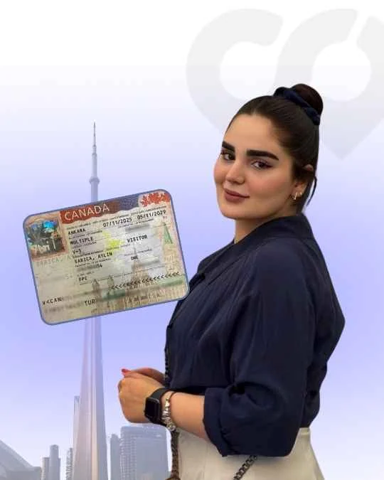 Aylin Sarica, Visitor visa approved