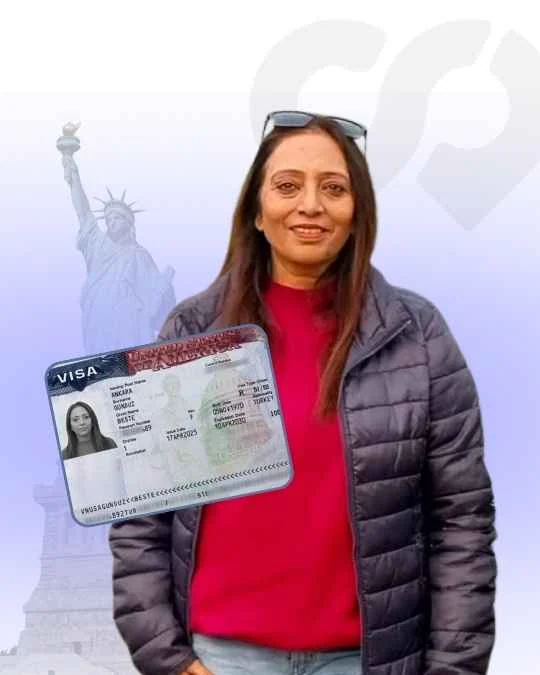 Beste Gunduz, Visitor visa approved