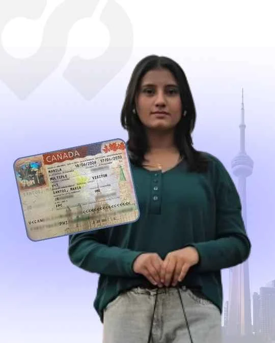 Maria Santos, Visitor visa approved