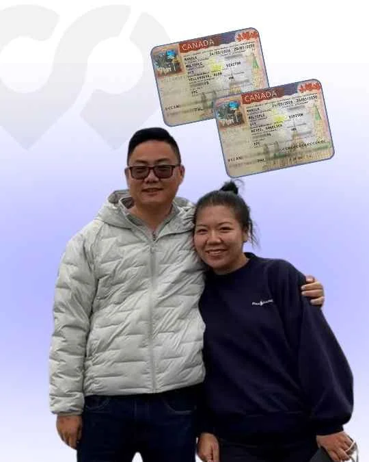 Angelica Reyes & Alon Villanueva, Visitor visa approved