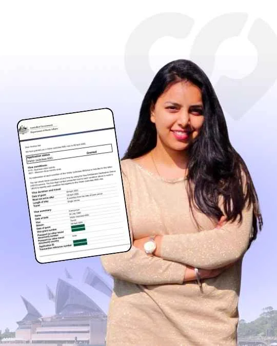 Ananya Iyer, Visitor visa approved