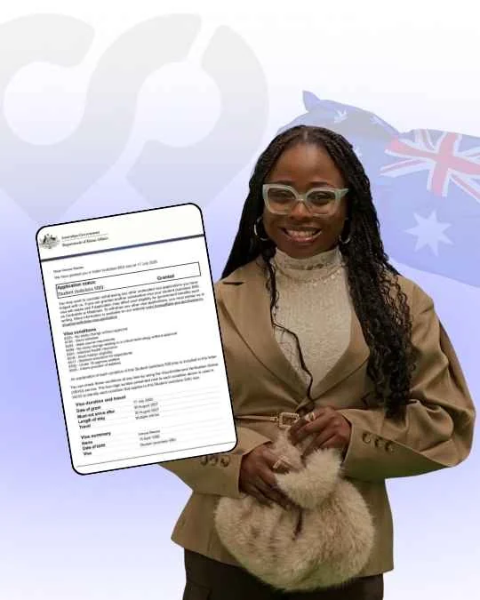 Amara Nwosu, Study permit approved
