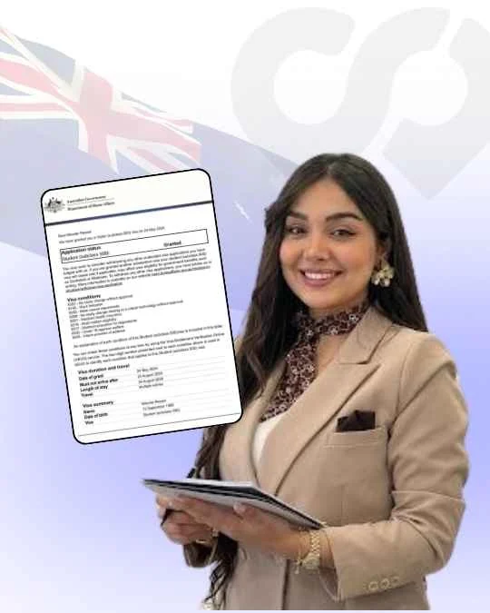 Niloufar Rezaei, Study permit approved