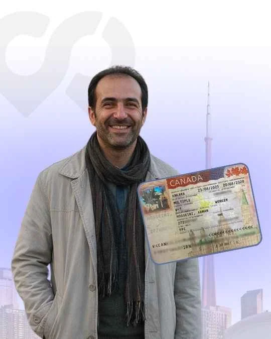 Arman Hosseini, Work permit approved