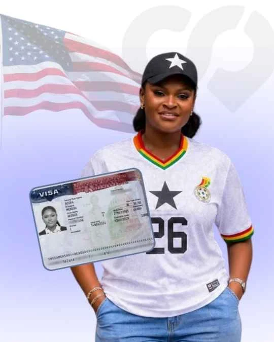 Akosua Mensah, Visitor visa approved